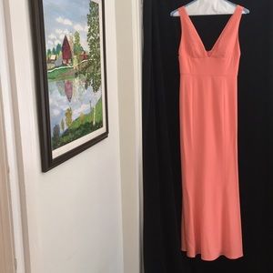 Coral pink gown Laundry Shelli Segal Size 6
